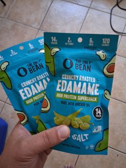 2 bags of edamame snacks for $5!