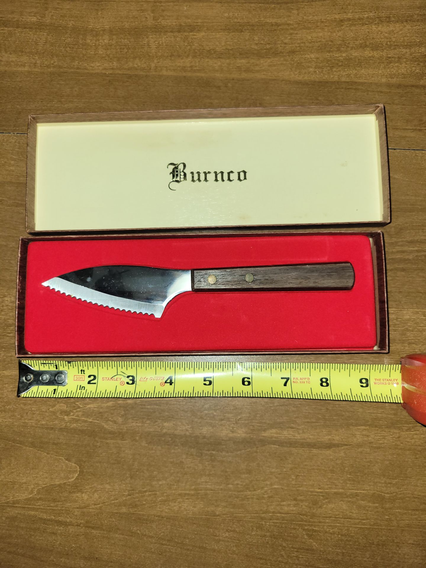 Boxed burnco vintage knife