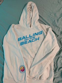 White Ballin on the beach Hoodie