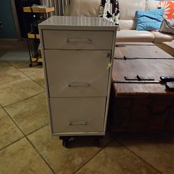 File Cabinet 2 Drawer Letter Size + "Pencil" Drawer WHITE