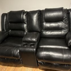 Black Leather Couch