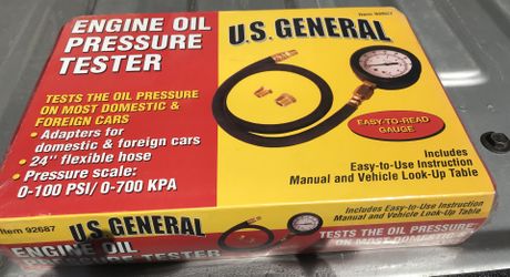 Engine oil pressure tester