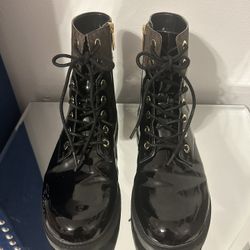 Michael Kors Patent Leather Boots NEW LOOP PL