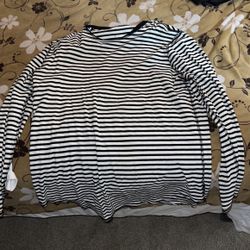 Long Sleeve Striped Shirt Long XL