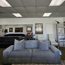 Fabric Sofa with toss pillows 