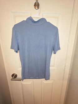 Women's Blue Turtle Neck Shirt Size XL
