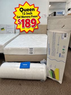 Nestl Queen 12-Inch Gel Memory Foam Mattress