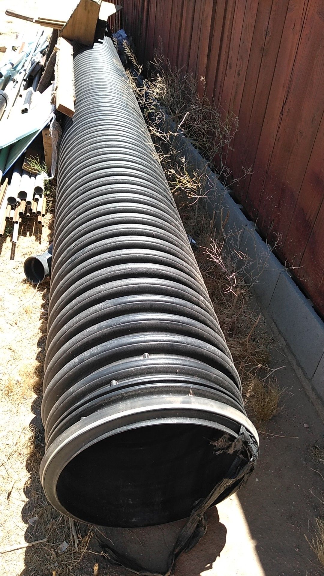 ADS 18in x 20ft Corrugated Culvert Pipe New for Sale in Phelan, CA
