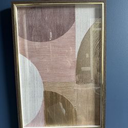 Set Of 2 Abstract Framed Art