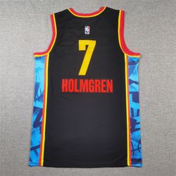 Oklahoma City Thunder Chet Holmgren swingman jerseys S-2xl new version
