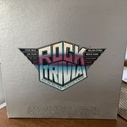  Rock Trivia Board Game 1986