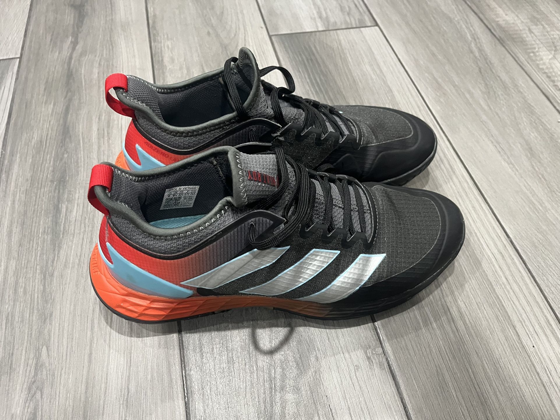 ADIDAS Adizero Ubersonic 4 LightStrike Grey/Silver Metallic/Better Scarlet Men’s Shoes Size 9