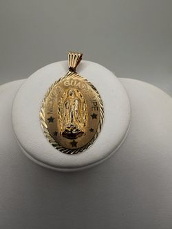 14k Guadalupe Pendant