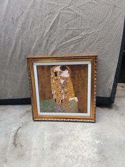 Gustav Klimt the kiss picture perfect condition