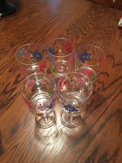 Holiday Acrylic Stemmed Glasses