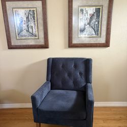 Navy Blue Wayfair Accent Chair – Like New