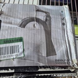 New Delta Pierce Single Hole Single-Handle Bathroom Faucet in SpotShield Brushed Nickel