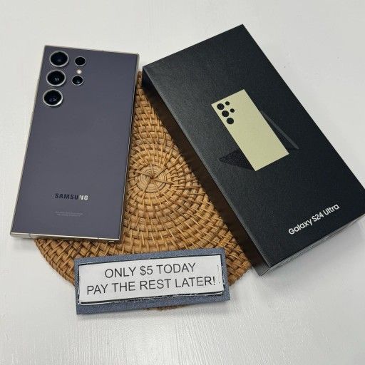 Samsung Galaxy S24 Ultra 5G - Pay $1 DOWN AVAILABLE - NO CREDIT NEEDED