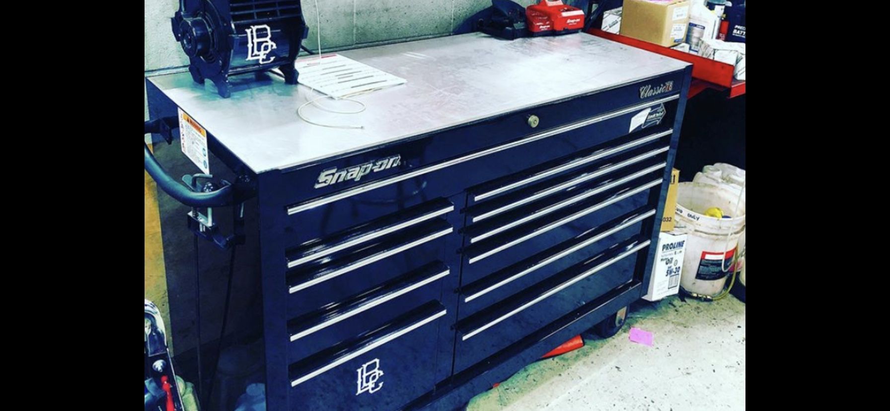 Snap on Tool box classic 76 series with custom stainless top