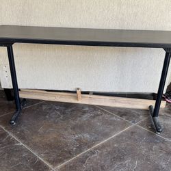 Heavy Duty Folding Black Table Very Sturdy / Strong