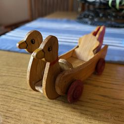 Vintage Wooden Duck Toy