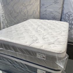 😴Mattress pillow top🥱 💎All sizes 💎12” inches tall 🔵Queen $199 🟣Full $180 🟠Twin $150 🟡King $330 🔴Cal king $330 🔘 Delivery available🚛
