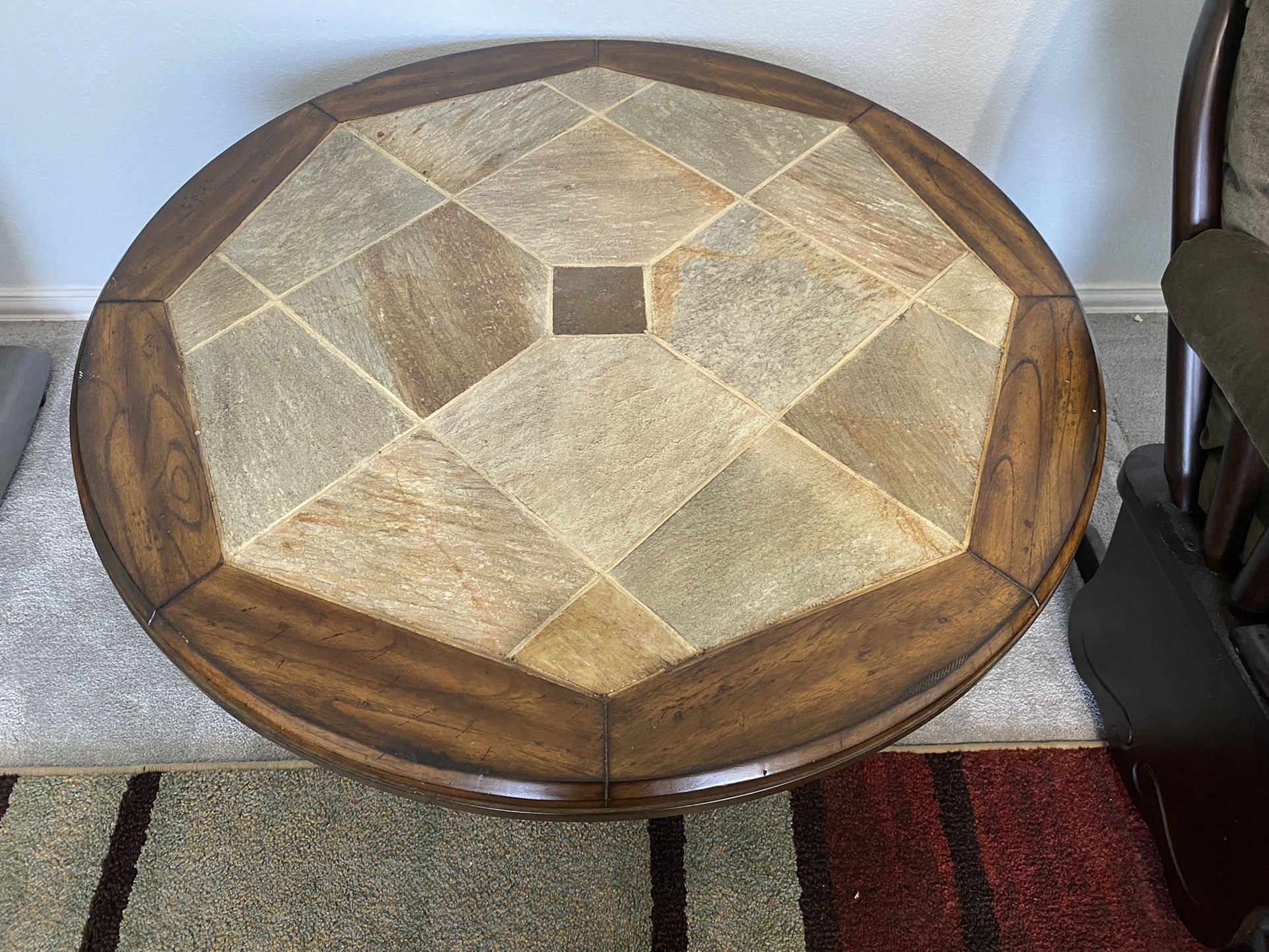 round sofa cofee tile table Outdoor Indoor 