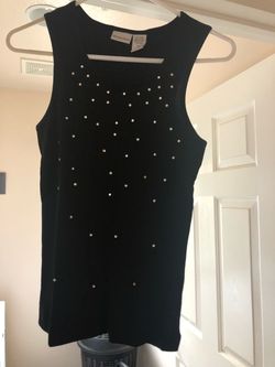 Black top with bling, M