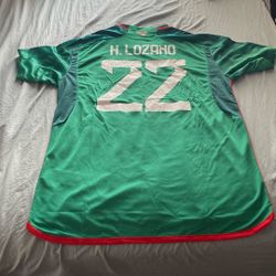 H Lozano Mexico Jersey 2022 World Cup