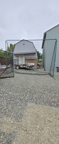 Lacrosse goal and  ball stopper