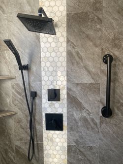 Square Rain Shower System Faucet Set