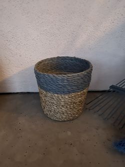 Beautiful Rattan Blue Plant Holder IKEA Fall Decor  🥳