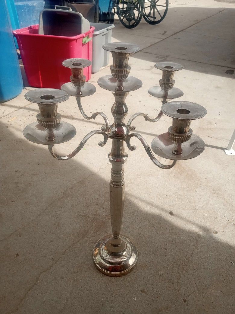 candelabra 5 candles  29 inches tall for party or wedding