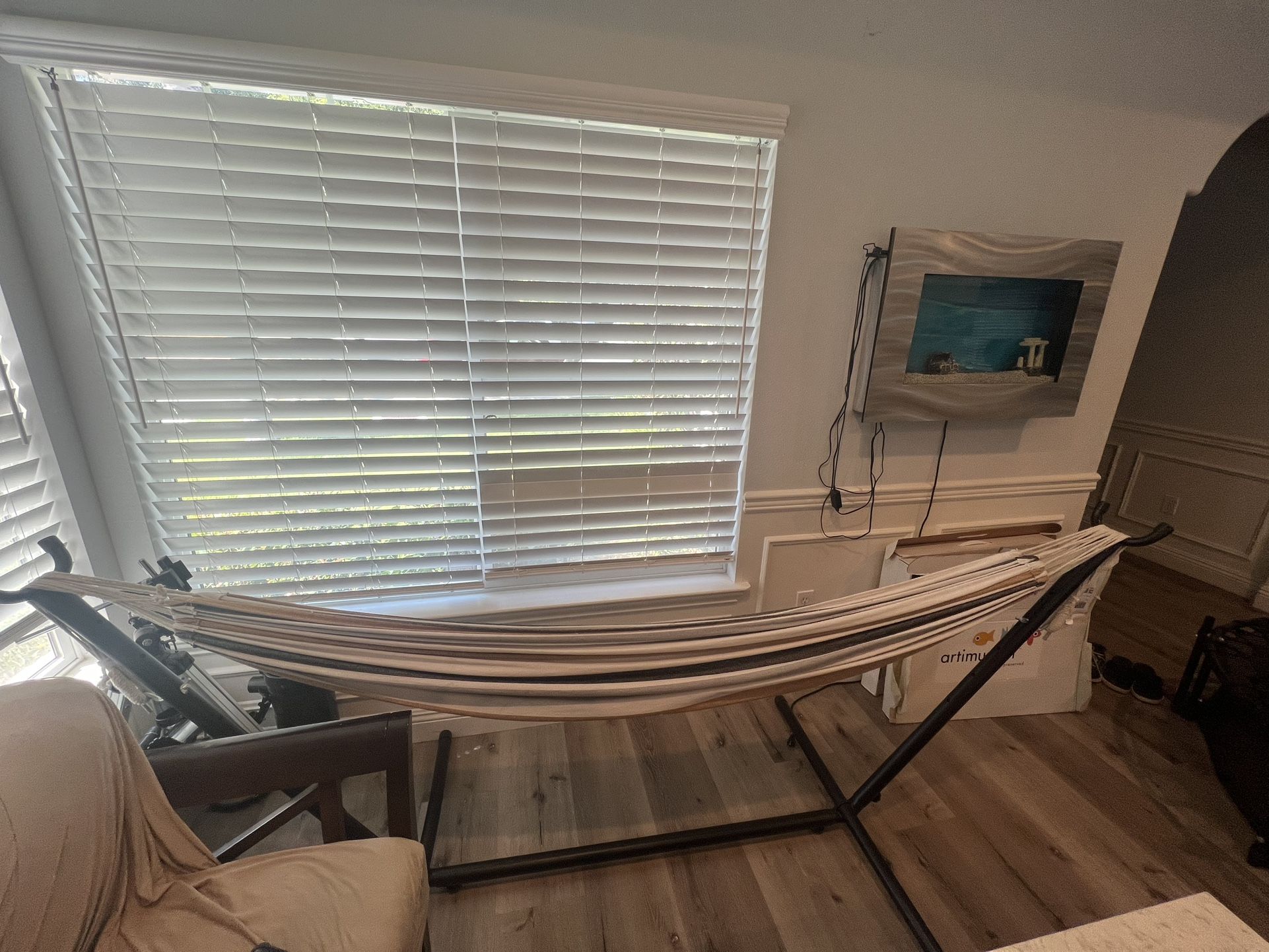 Like new Hammock Indoor Or outdoor With Stand,All Products : American Fashion Style Bags On Sale