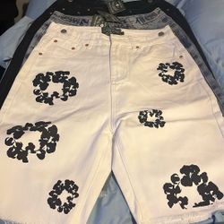 Denim Tears Wreath Jean Shorts