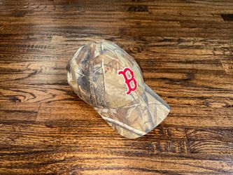 New Era Boston Red Sox Exclusive REAL TREE CAMO Strap-Back Hat Cap