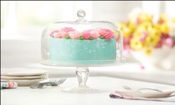 Princess House Doomed Cake Plate