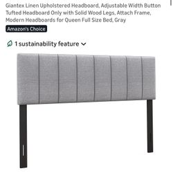 Queen Grey Headboard 