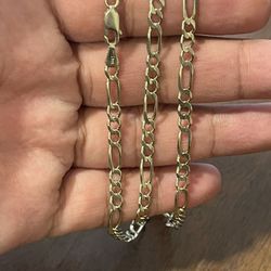 14k White Gold Chain 