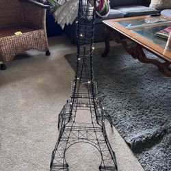 3 feet tall metal Eiffel Tower