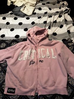 Critical Love Pink Zip-Up Hoodie