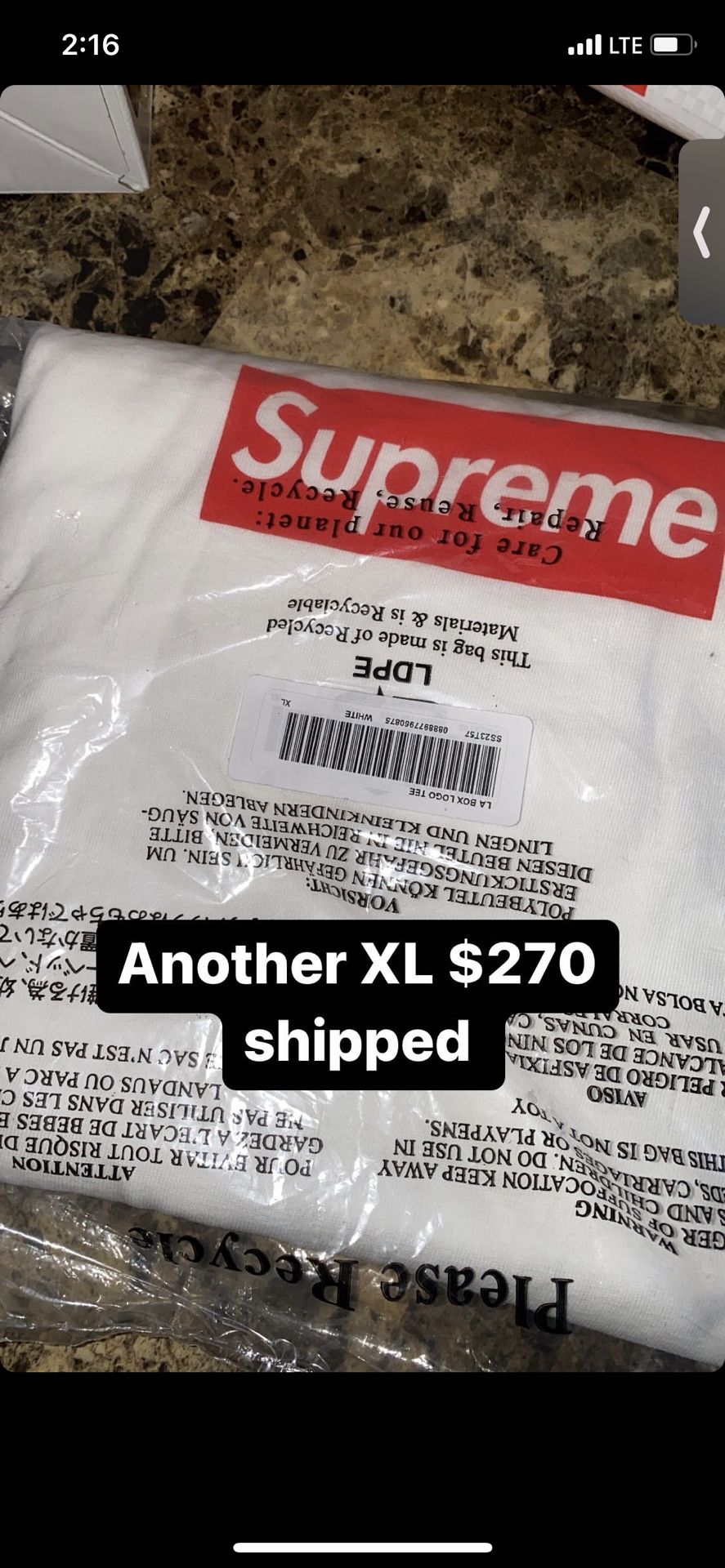 Supreme West Hollywood Box Logo Tee