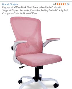Pink office chair