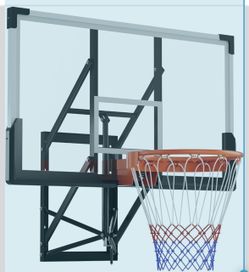 Wall-Mount Basketball Hoop with Backboard