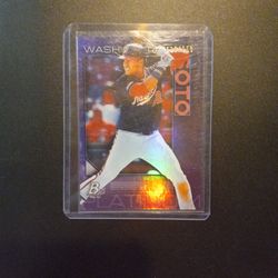 2020 Bowman Platinum (Purple Parallel) Juan Soto Serial# 110/250