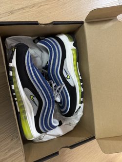 Women’s Nike Air Max 97 OG Voltage Yellow and blue