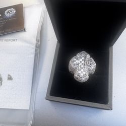 925 silver moissanite Ring