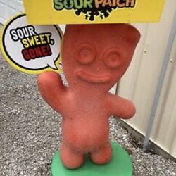 Sour Patch Kid Character Plastic Store Display with Tray