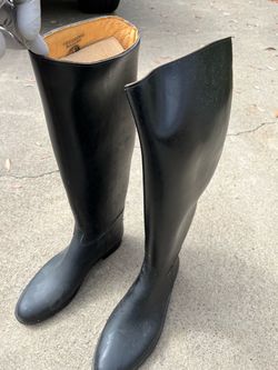 Black Tall Riding Boots