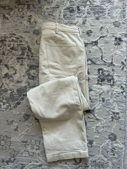 Uniqlo Cream Carpenter Pant
